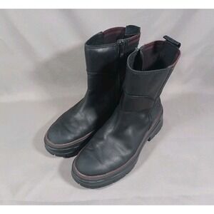 Timberland Boots Womens 7.5 Black Malynn Chelsea Round Toe‎ A2D78 No Insoles